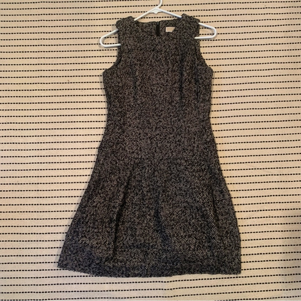 Michael Kors Black and White Tweed Dress